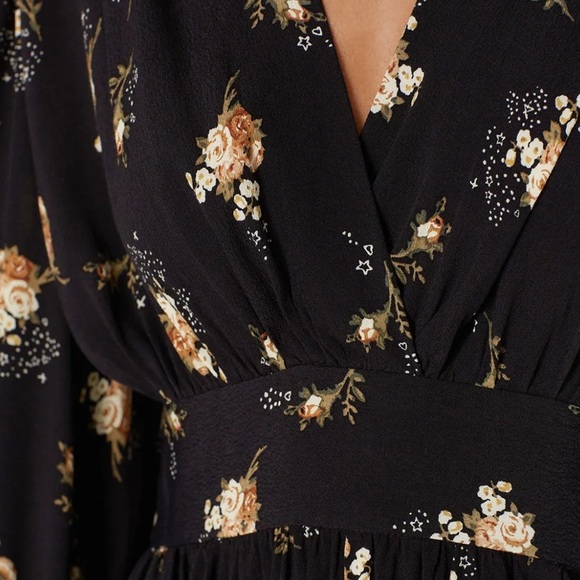 Maje Rasmus Dress Black Floral - Picture 4 of 13